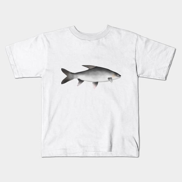 Soldier River Barb Kids T-Shirt by FishFolkArt